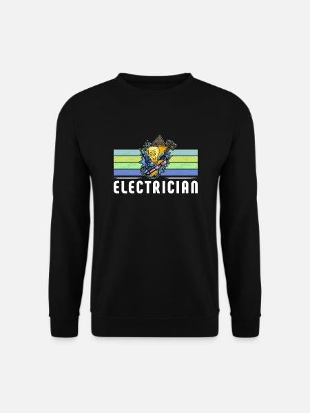 Electrician Electrician Lighting Technician Lamp - Unisex Sweatshirt - black