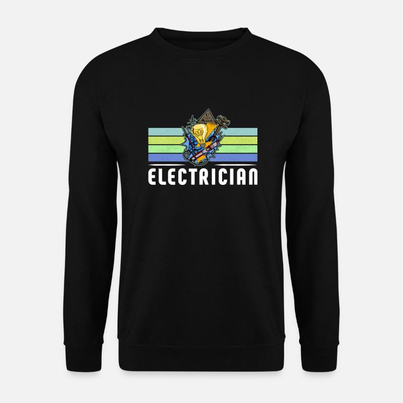 Electrician Elektriker Lichttechniker Lampe - Unisex Pullover - Schwarz