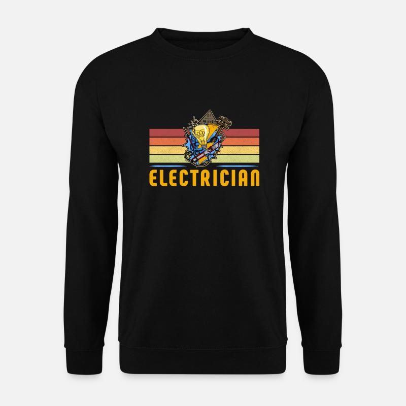 Electrician Elektriker Lichttechniker Lampe - Unisex Pullover - Schwarz