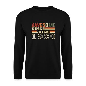 June 1980 Original 1980 Jubilee 1980 June 1980 - Unisex Sweatshirt - black - Front - Alina (178cm) & Michal (187cm)