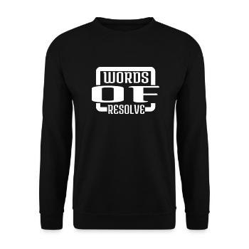 Staying Determined Conversation Starters - Unisex Sweatshirt - black - Front - Alina (178cm) & Michal (187cm)