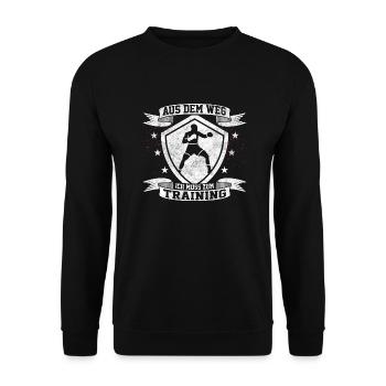À l’écart, j’ai besoin d’entraîner des boxeurs boxeurs - Sweat-shirt Unisexe - noir - Devant - Alina (178cm) & Michal (187cm)
