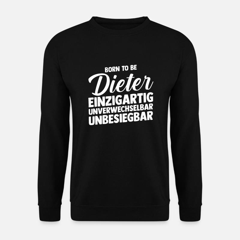 First name Dieter - Unisex Sweatshirt - black