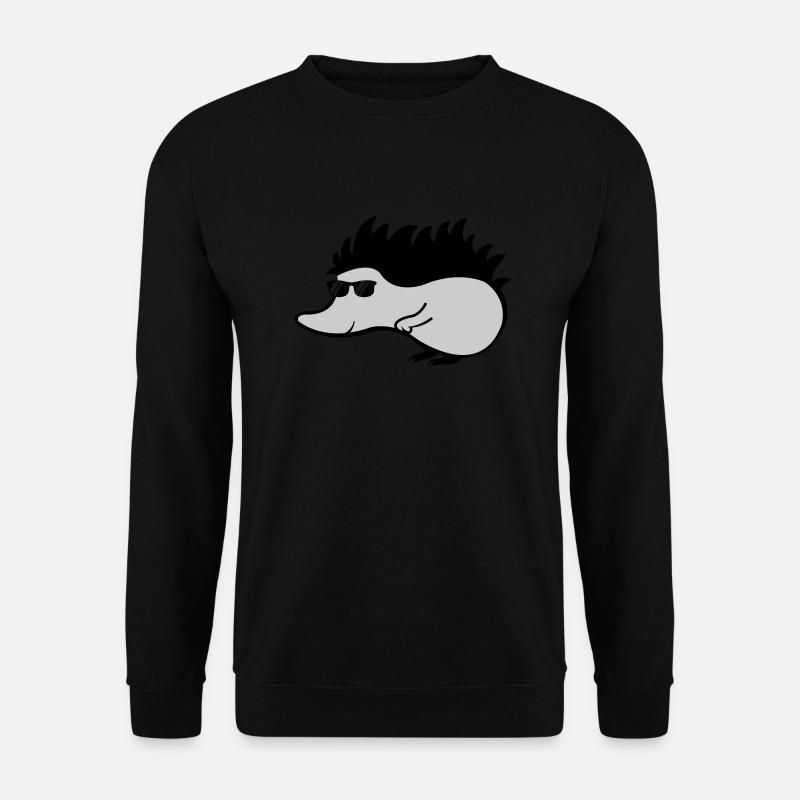 cool hedgehog - Unisex Sweatshirt - black