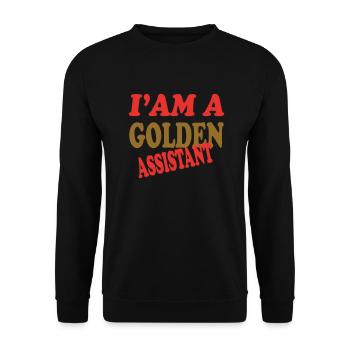 GOLDEN ASSISTANT - Sweat-shirt Unisexe - noir - Devant - Alina (178cm) & Michal (187cm)