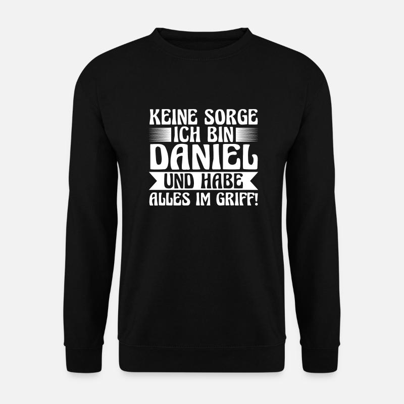 First name Daniel - Unisex Sweatshirt - black
