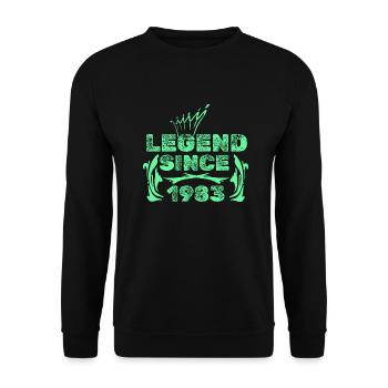 Legenden 1983 - Unisex Pullover - Schwarz - Vorne - Alina (178cm) & Michal (187cm)