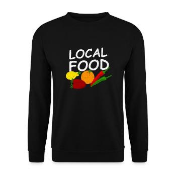 Regionales Obst und Gemüse - Unisex Pullover - Schwarz - Vorne - Alina (178cm) & Michal (187cm)