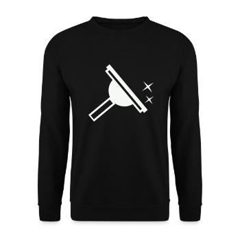 Window Cleaner - Unisex Sweatshirt - black - Front - Alina (178cm) & Michal (187cm)