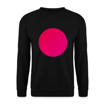 Circle in warm red - Unisex Sweatshirt - black - Front - Alina (178cm) & Michal (187cm)