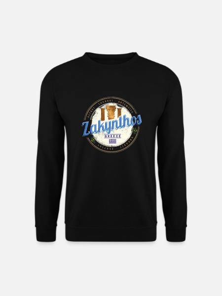 Zakynthos Island in Greece Vintage Souvenir - Unisex Sweatshirt - black