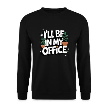 Gardener Garden Plants Gardening - Unisex Sweatshirt - black - Front - Alina (178cm) & Michal (187cm)