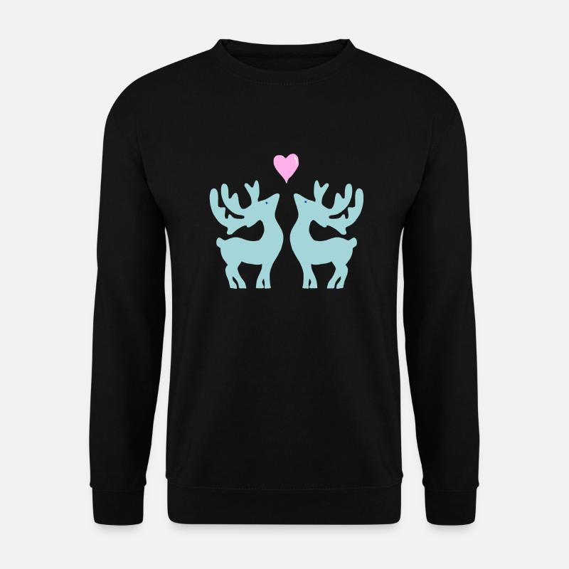 HirschRomanze - Unisex Pullover - Schwarz