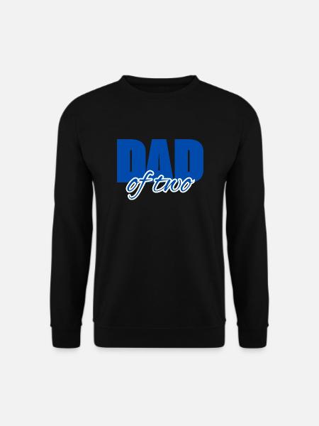 Dad of Two blue - Unisex Pullover - Schwarz