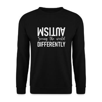 Autismus Autistisch - Unisex Pullover - Schwarz - Vorne - Alina (178cm) & Michal (187cm)