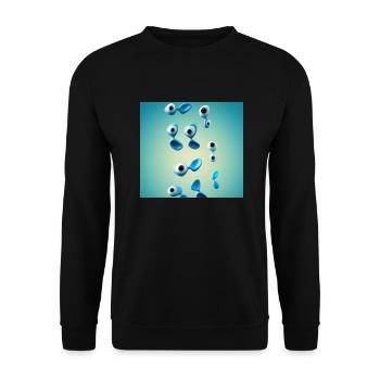 sketch to image 20241129 193724 - Unisex Pullover - Schwarz - Vorne - Alina (178cm) & Michal (187cm)