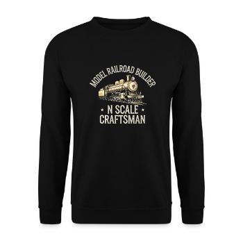 Architecture ferroviaire miniature - Sweat-shirt Unisexe - noir - Devant - Alina (178cm) & Michal (187cm)