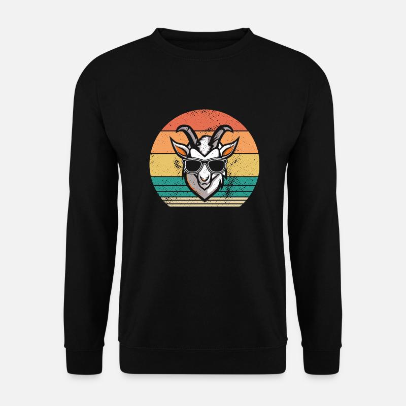 Ziegen - Unisex Pullover - Schwarz