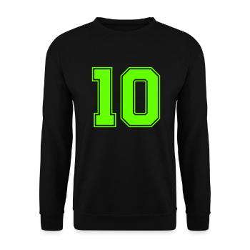 10 - Unisex Sweatshirt - black - Front - Alina (178cm) & Michal (187cm)