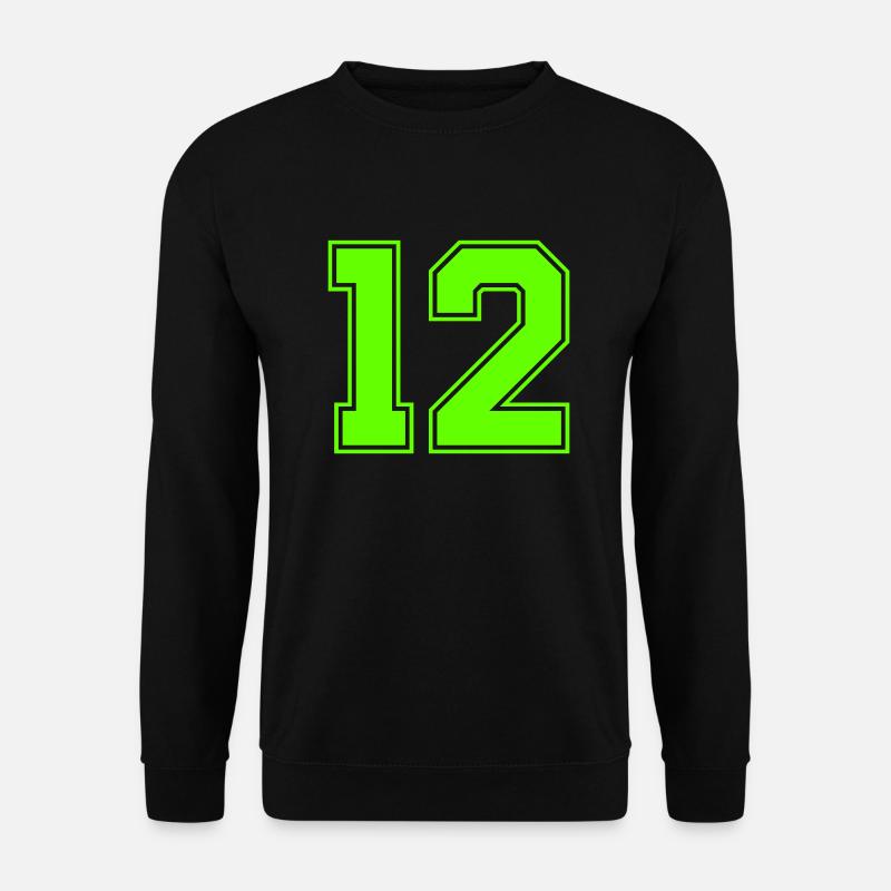 12 - Unisex Pullover - Schwarz