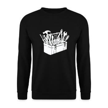 Tool Toolbox - Unisex Sweatshirt - black - Front - Alina (178cm) & Michal (187cm)
