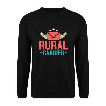 Rural Carrier Postal Worker Mailman - Unisex Sweatshirt - black - Front - Alina (178cm) & Michal (187cm)