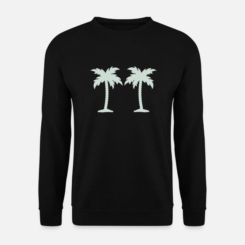 palmen - Unisex Pullover - Schwarz