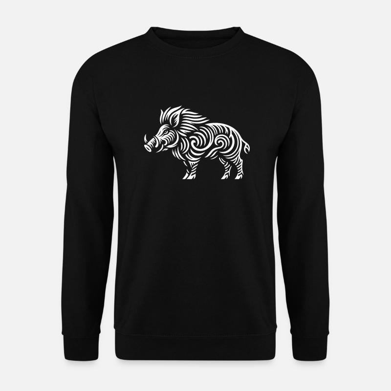 Stammes-Wildschwein - Unisex Pullover - Schwarz