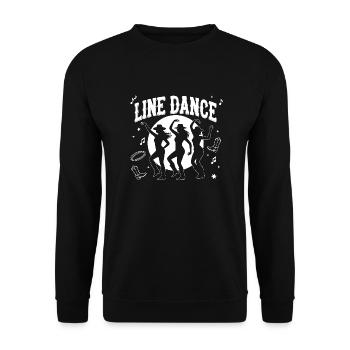 Line Dance Group Training My Dance Sport - Unisex Sweatshirt - black - Front - Alina (178cm) & Michal (187cm)