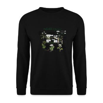 Umbellifer - Unisex Sweatshirt - black - Front - Alina (178cm) & Michal (187cm)