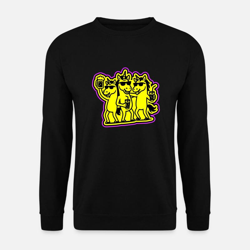 Einhorn Team Party - Unisex Pullover - Schwarz