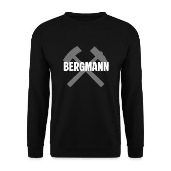 Erzgebirge Bergmann - Unisex Pullover - Schwarz - Vorne - Alina (178cm) & Michal (187cm)