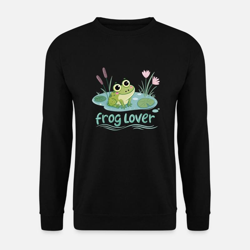Frosch-Liebhaber - Unisex Pullover - Schwarz