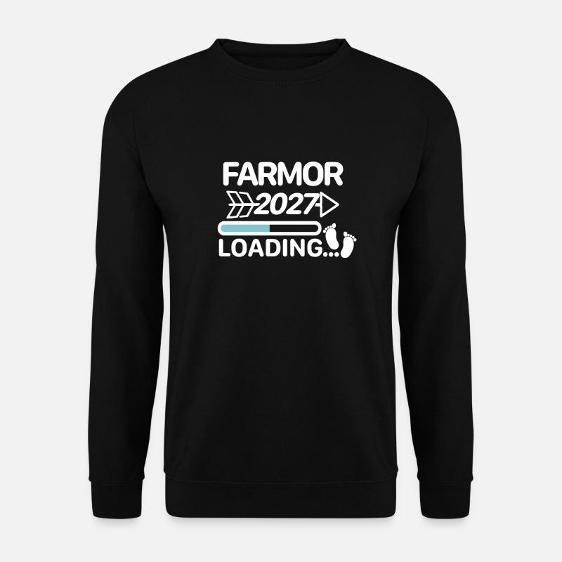Farmor 2027 schwedisch blau - Unisex Pullover - Schwarz
