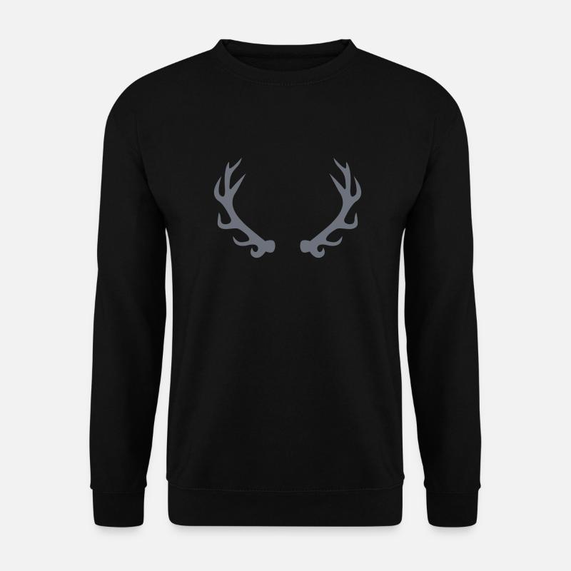 Geweih - Unisex Pullover - Schwarz