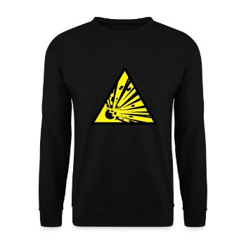 explosiv - Unisex Pullover - Schwarz - Vorne - Alina (178cm) & Michal (187cm)