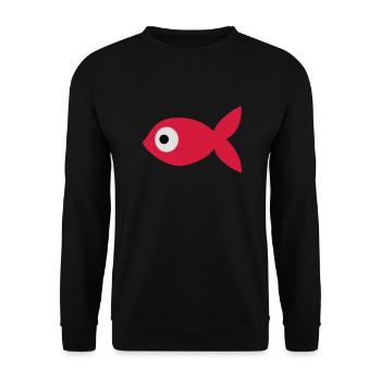 Goldfish - Unisex Sweatshirt - black - Front - Alina (178cm) & Michal (187cm)