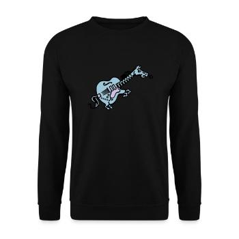spreadmusic2015_gitarre_o - Unisex Pullover - Schwarz - Vorne - Alina (178cm) & Michal (187cm)