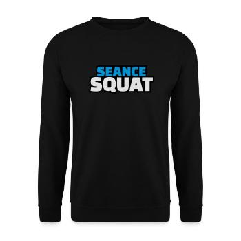 séance squat - Sweat-shirt Unisexe - noir - Devant - Alina (178cm) & Michal (187cm)