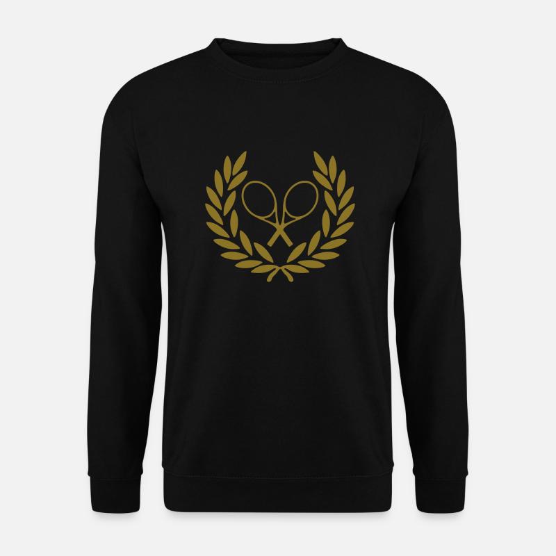 Tennis-Lorbeerkranz - Unisex Pullover - Schwarz