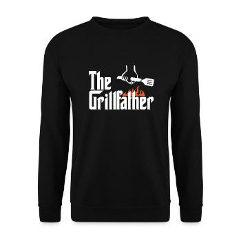 Le Grillfather - Sweat-shirt Unisexe - noir - Devant - Alina (178cm) & Michal (187cm)