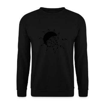 music & sun [vec] - Unisex Pullover - Schwarz - Vorne - Alina (178cm) & Michal (187cm)