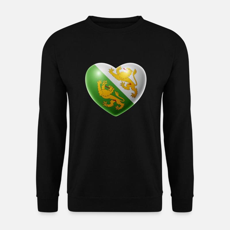Herz (Thurgau) - Unisex Pullover - Schwarz
