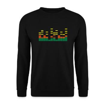 music - Unisex Pullover - Schwarz - Vorne - Alina (178cm) & Michal (187cm)