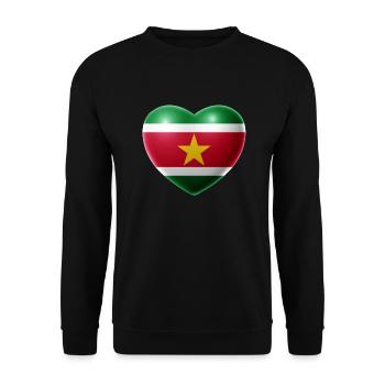 Coeur (Suriname) - Sweat-shirt Unisexe - noir - Devant - Alina (178cm) & Michal (187cm)