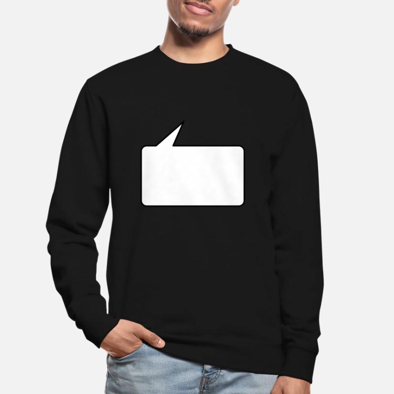 Sprechblase eckig klein 2c Sweat-shirt Unisexe