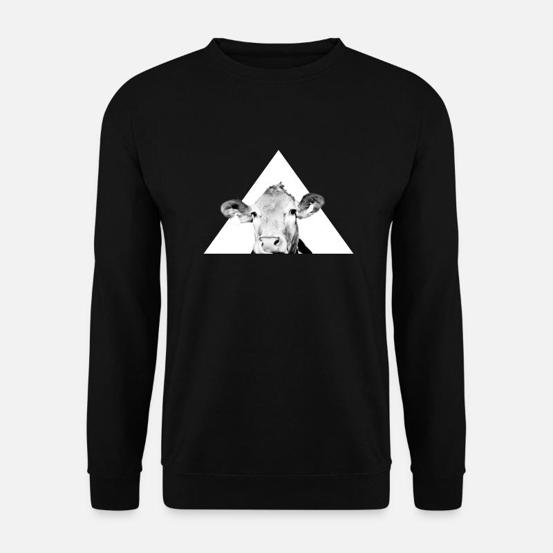 Kuhle Kuh - Unisex Pullover - Schwarz
