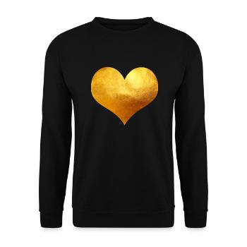 Coeur d'or - Sweat-shirt Unisexe - noir - Devant - Alina (178cm) & Michal (187cm)