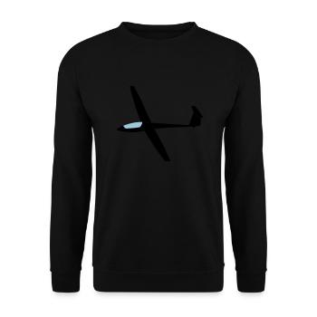 asw19 Segelflugzeug Segelflieger Geschenk - Unisex Pullover - Schwarz - Vorne - Alina (178cm) & Michal (187cm)