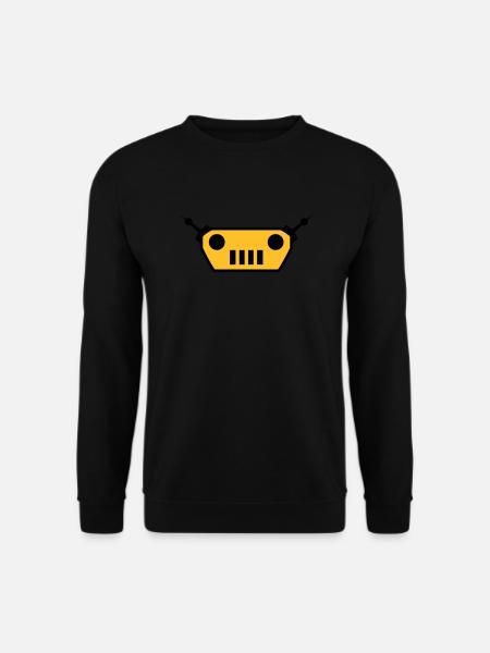 Cool Robot Face Design - Unisex Sweatshirt - black